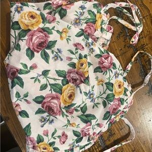 Longaberger Floral Fabric Basket Liner - Pink, Yellow, Green